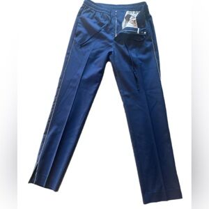 Zadig & Voltaire Navy and Cream Striped Trousers